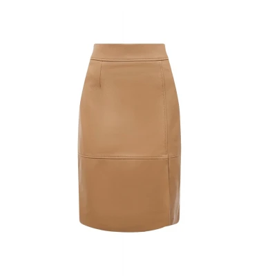 Юбка Boss Leather Skirt 5