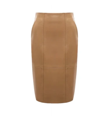 Юбка Boss Leather Skirt