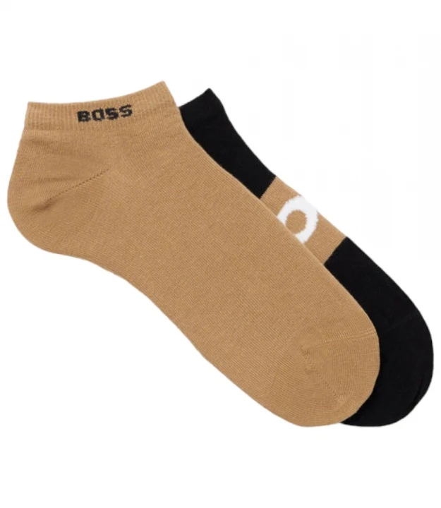 Носки Boss Two-Pack of Ankle-Length Socks With Logo Details