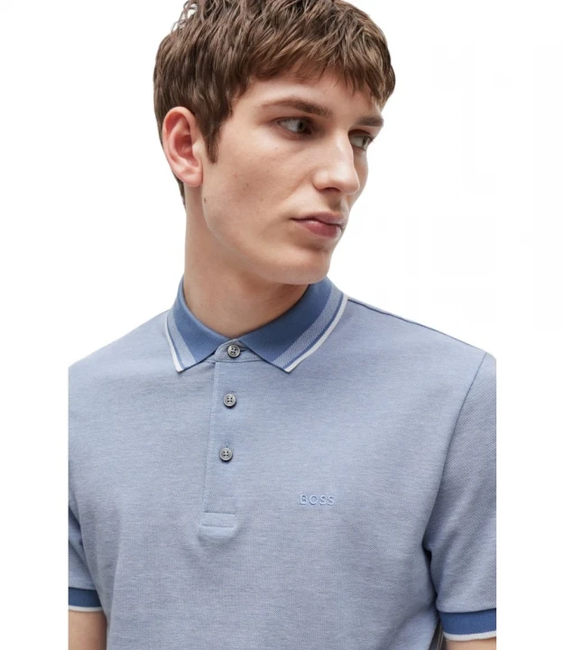 Boss Oxford-Cotton-Piqué Polo Shirt With Logo Detail polosi 2