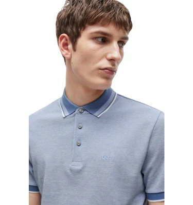 Boss Oxford-Cotton-Piqué Polo Shirt With Logo Detail polosi 2