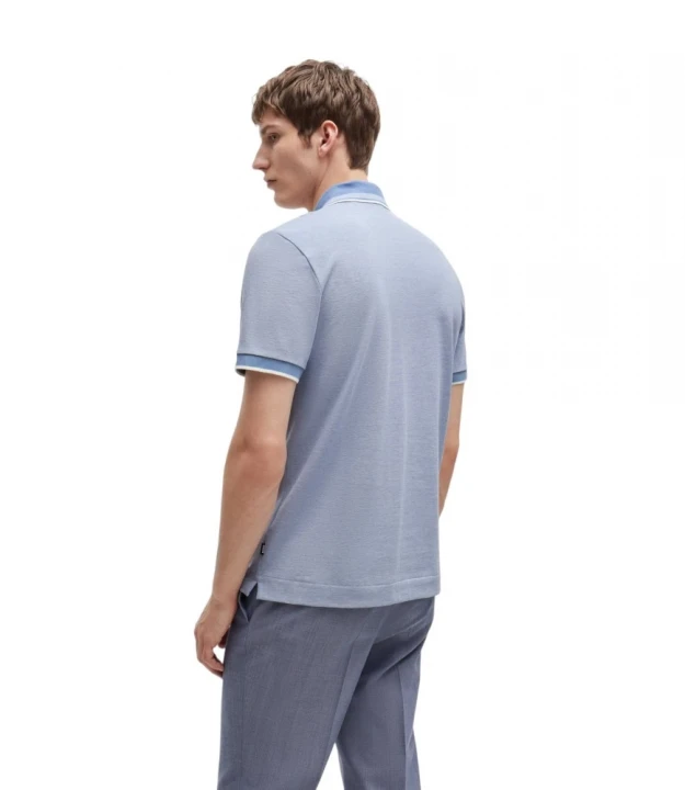 Boss Oxford-Cotton-Piqué Polo Shirt With Logo Detail polosi 4