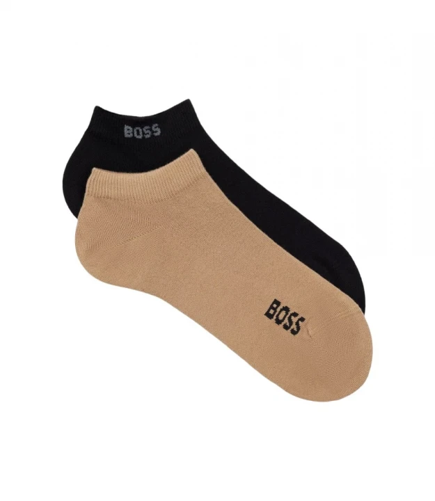 Носки Boss Two-Pack of Ankle-Length Socks With Logo Details