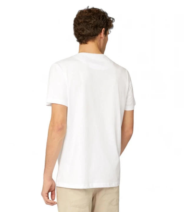 Harmont & Blaine T-Shirt With Lettering And Stripes Futbolkasi 1