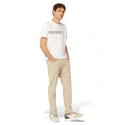 Harmont & Blaine T-Shirt With Lettering And Stripes Futbolkasi 3