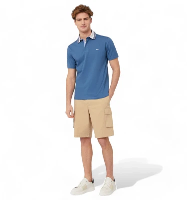 Harmont & Blaine Vietri Polo Shirt With Ribbed Collar polosi 3