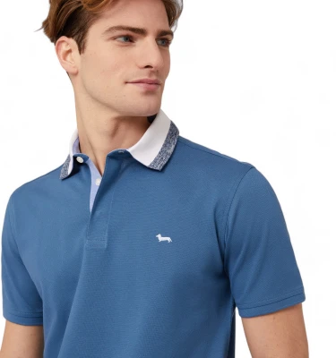 Поло Harmont & Blaine Vietri Polo Shirt With Ribbed Collar 2