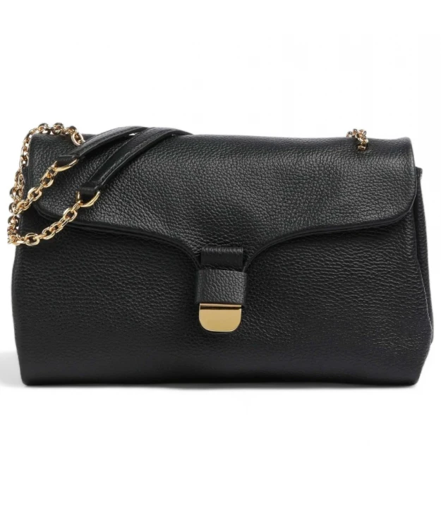 sumka handbag grained leather / noir