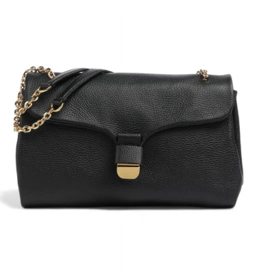 sumka handbag grained leather / noir