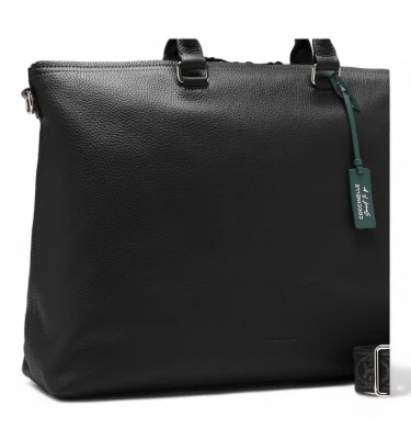 sumka man tote grained leather / noir 1