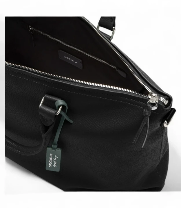 sumka man tote grained leather / noir 2