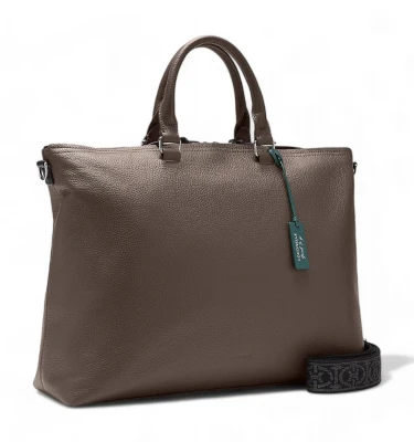 sumka man tote grained leather / noir 1