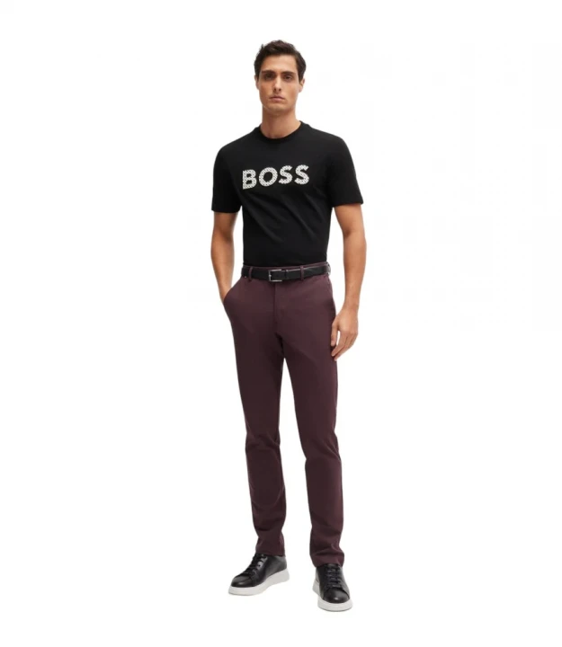 Boss Cotton-Jersey T-Shirt With Logo Detail  futbolkasi 3