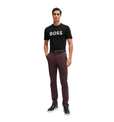 Boss Cotton-Jersey T-Shirt With Logo Detail  futbolkasi 3