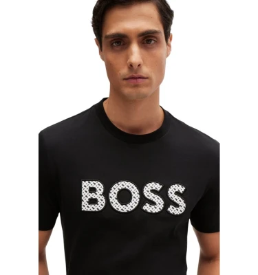 Футболка Boss Cotton-Jersey T-Shirt With Logo Detail 2