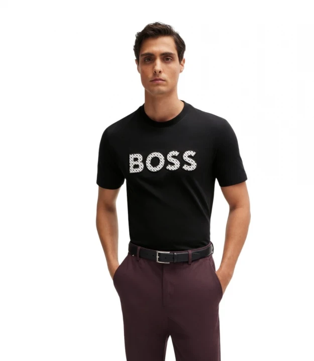 Футболка Boss Cotton-Jersey T-Shirt With Logo Detail