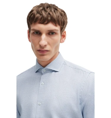 Рубашка Boss Regular-Fit Shirt In Structured Cotton Twill 2