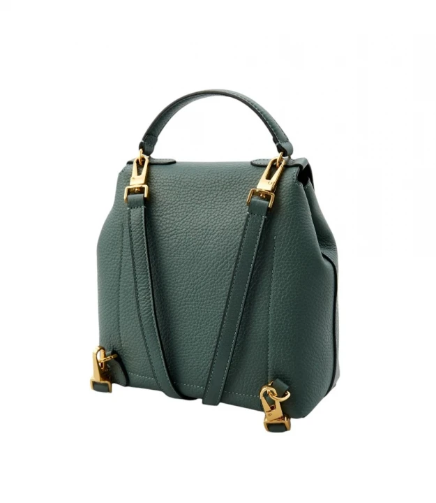 sumka handbag grained leather / kale green 1