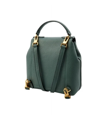 sumka handbag grained leather / kale green 1