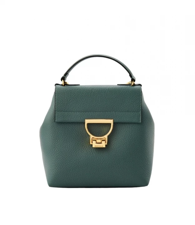 sumka handbag grained leather / kale green