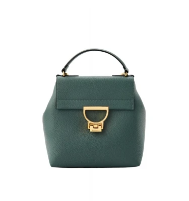 sumka handbag grained leather / kale green