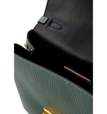 sumka handbag grained leather / kale green 3