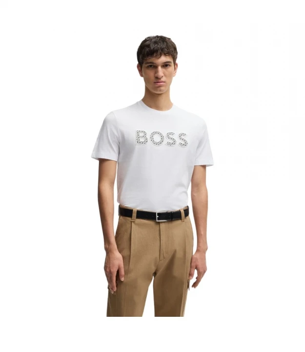 Футболка Boss Cotton-Jersey T-Shirt With Logo Detail 1