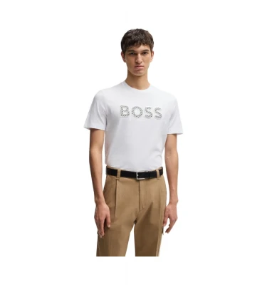 Футболка Boss Cotton-Jersey T-Shirt With Logo Detail 1