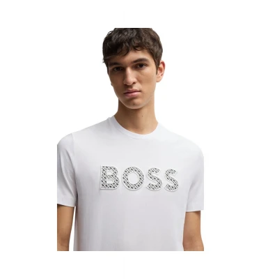 Футболка Boss Cotton-Jersey T-Shirt With Logo Detail 2