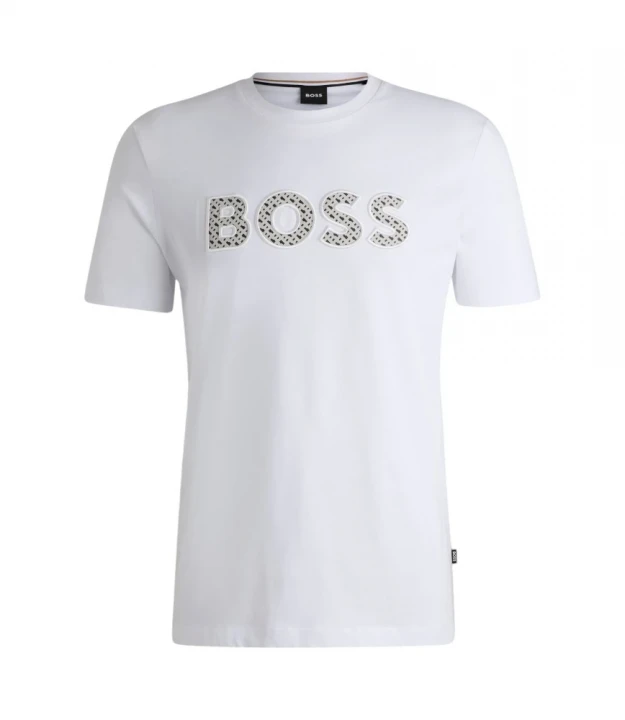 Футболка Boss Cotton-Jersey T-Shirt With Logo Detail