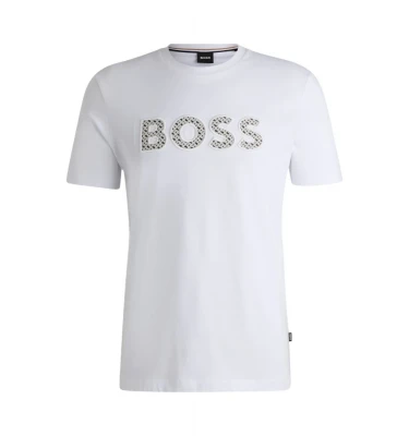 Футболка Boss Cotton-Jersey T-Shirt With Logo Detail