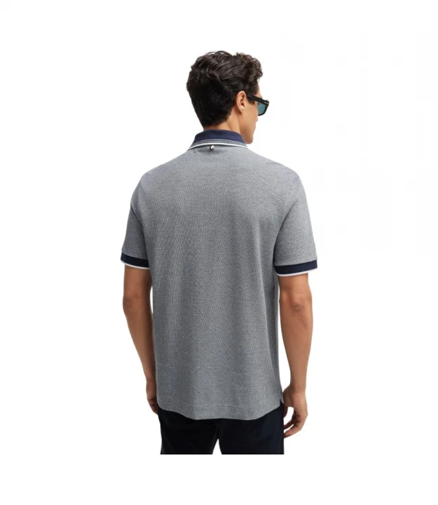 Boss Oxford-Cotton-Piqué Polo Shirt With Logo Detail polosi 1