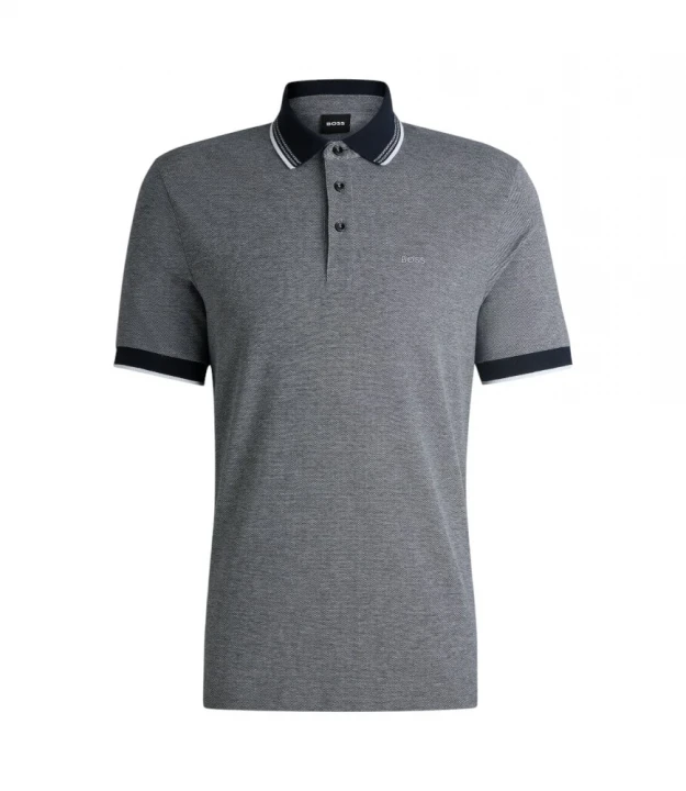 Поло Boss Oxford-Cotton-Piqué Polo Shirt With Logo Detail 2