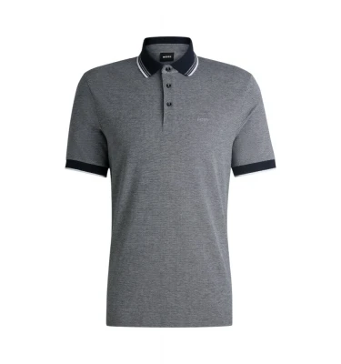 Boss Oxford-Cotton-Piqué Polo Shirt With Logo Detail polosi 2