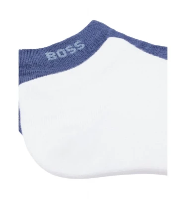 Boss Two-Pack of Ankle-Length Socks With Logo Details Papoqlari 2