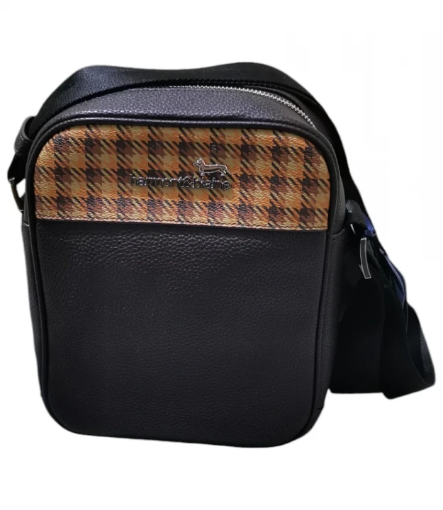 Harmont&Blaine Reporter Bag Grained Pie de Poule barsetka