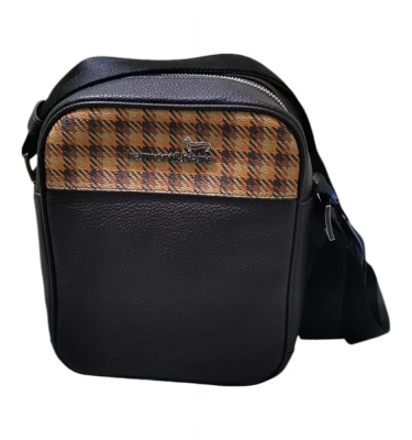 Harmont&Blaine Reporter Bag Grained Pie de Poule barsetka