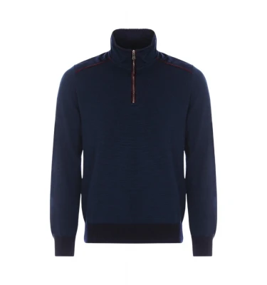 Paul & Shark Men's Zipped Pullover C.W. Wool sviteri