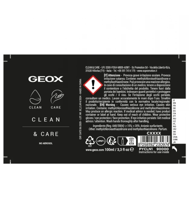 Спрей для обуви Geox 1 Cleaning Spray 2