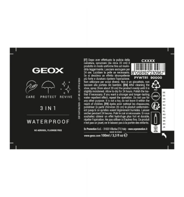 Спрей для обуви Geox 1 3 In 1 Waterproofing Spray 2