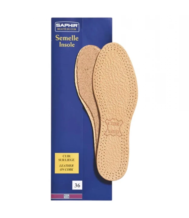 Стельки Для Обуви Saphir Beaute Du Cuir Leather & Cork Insoles