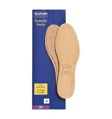 Стельки Для Обуви Saphir Beaute Du Cuir Leather & Cork Insoles