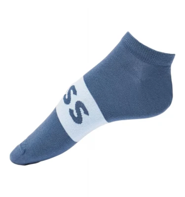 Boss Two-Pack of Ankle-Length Socks With Logo Details Papoqlari 2