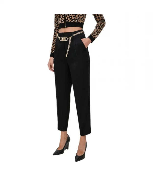 брюки hight waist mk belt pant