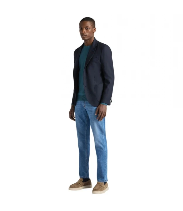 Harmont & Blaine Single-Breasted Wool Blazer Kostyum Jaketi 3