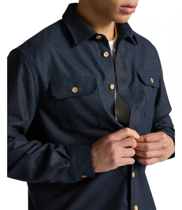 Harmont & Blaine Shirts Camicia Over Con Tasche Erkaklar Ko'ylagi 1