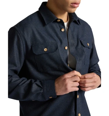 Harmont & Blaine Shirts Camicia Over Con Tasche Erkaklar Ko'ylagi 1