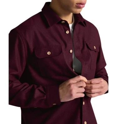 Harmont & Blaine Shirts Camicia Over Con Tasche Erkaklar Ko'ylagi 1