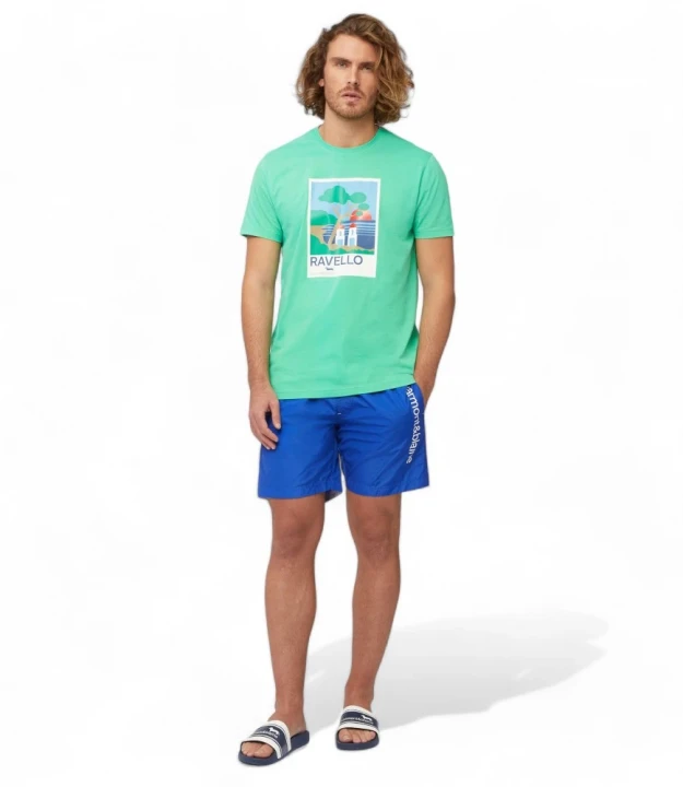 Harmont & Blaine Swim Trunks with Lettering Shortlari