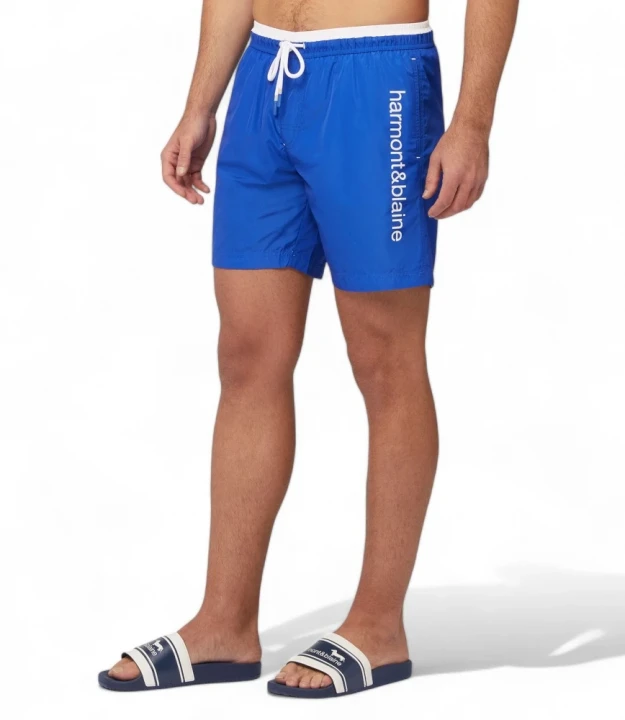 Harmont & Blaine Swim Trunks with Lettering Shortlari 3